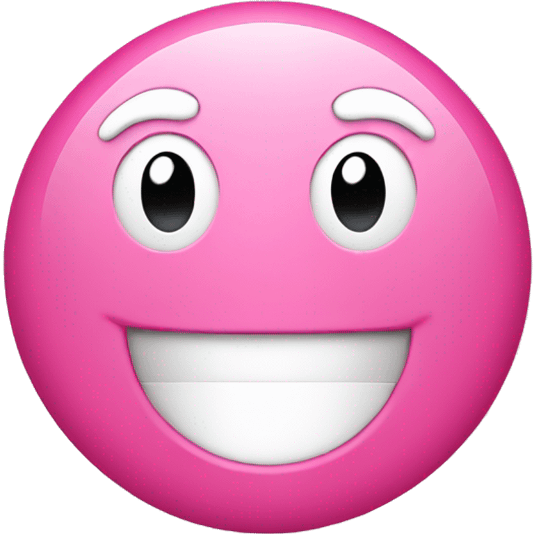 round smiley like on iPhone pink emoji