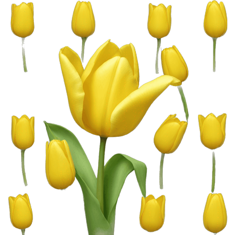 yellow tulip emoji