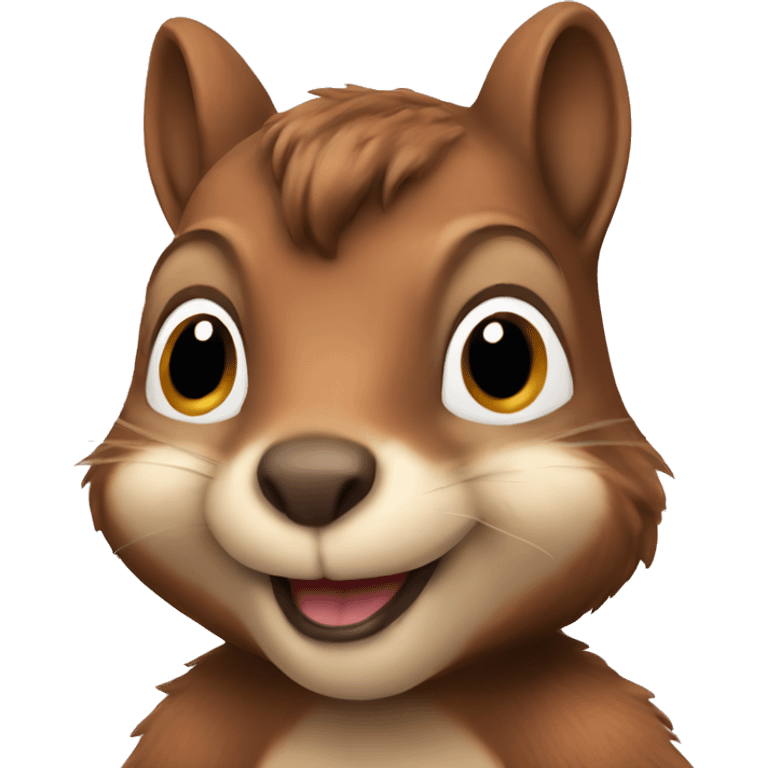 Soft brown squirrel emoji