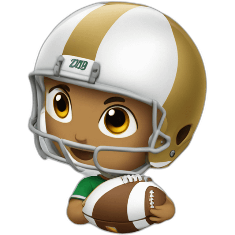 bébé champanzé joue au football emoji