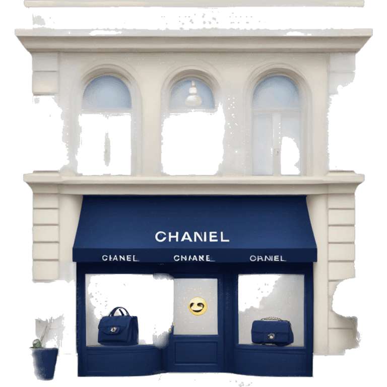 Navy blue Chanel store emoji