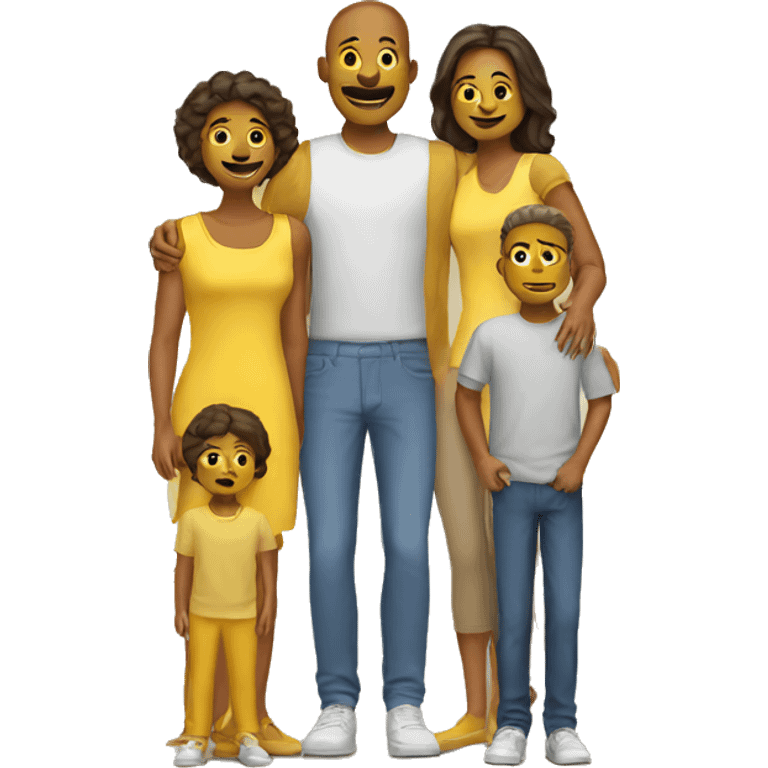 yellow family emoji