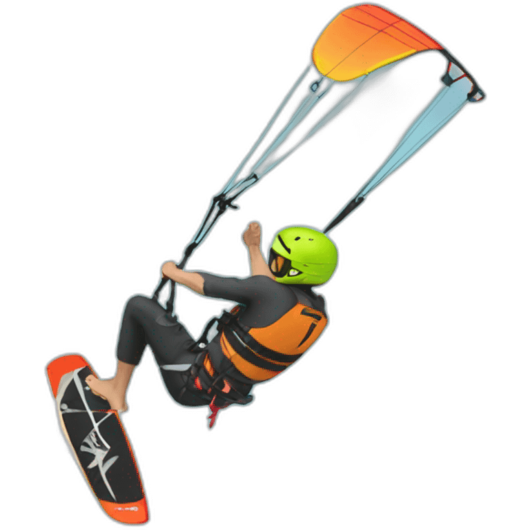 Kitesurf toeside emoji