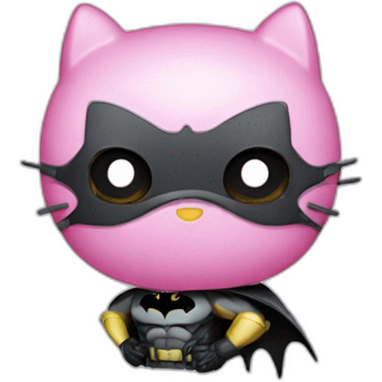 Hello kitty and batman emoji