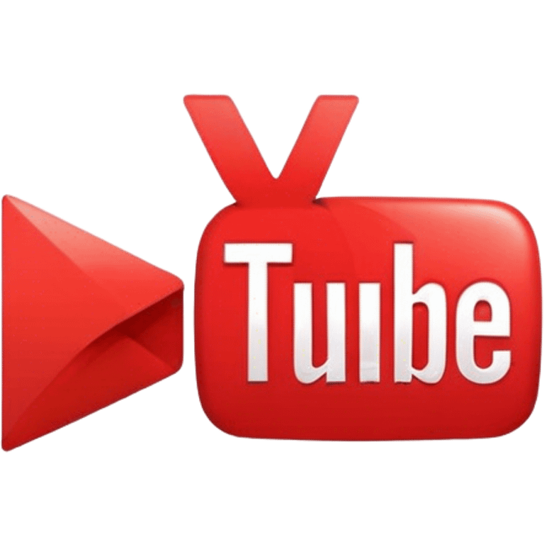 red youtube logo alternative emoji