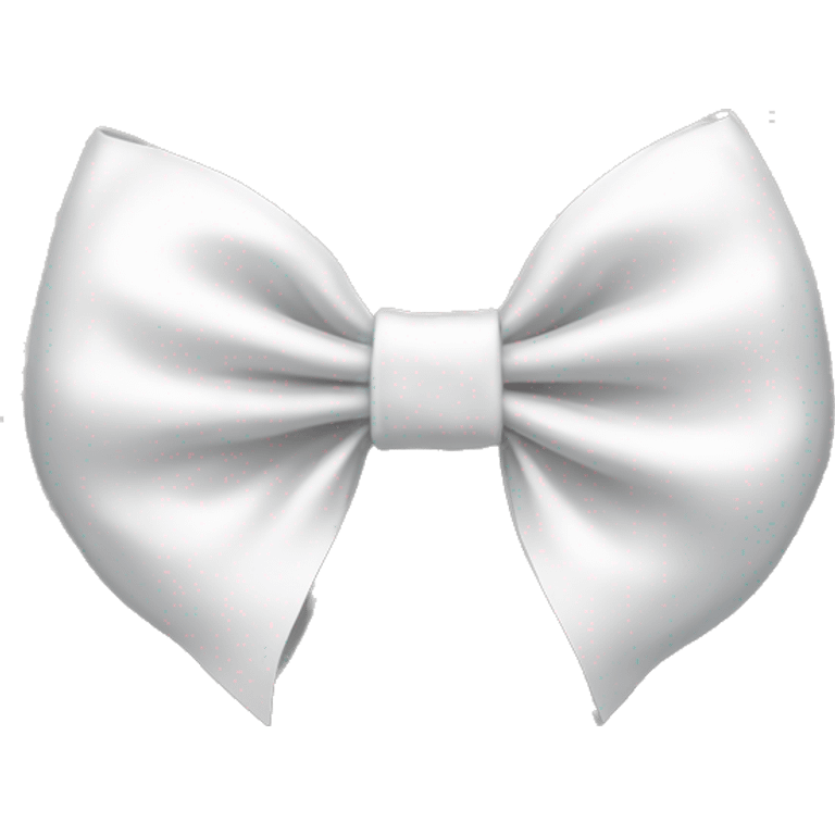 Aesthetic white bow  emoji