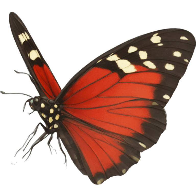 Mariposa roja emoji