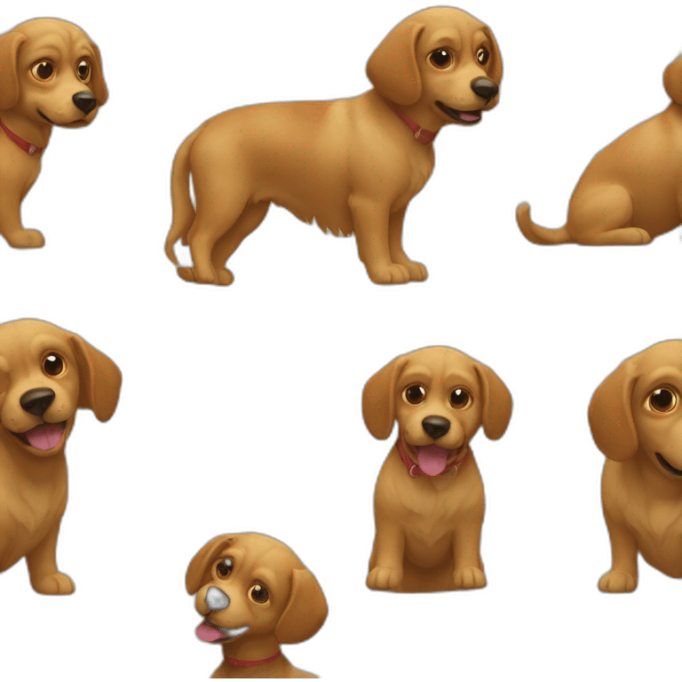 Chat sur le dos d'un chien emoji