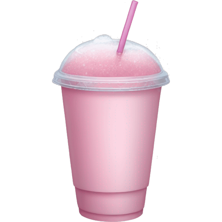 light pink drink in to-go cup ice emoji