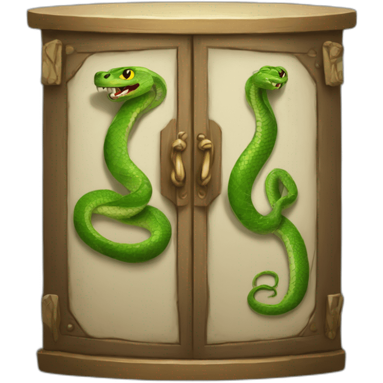 Serpent dans une  armoir emoji