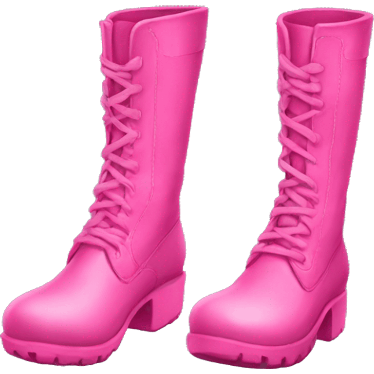 Pink boots emoji