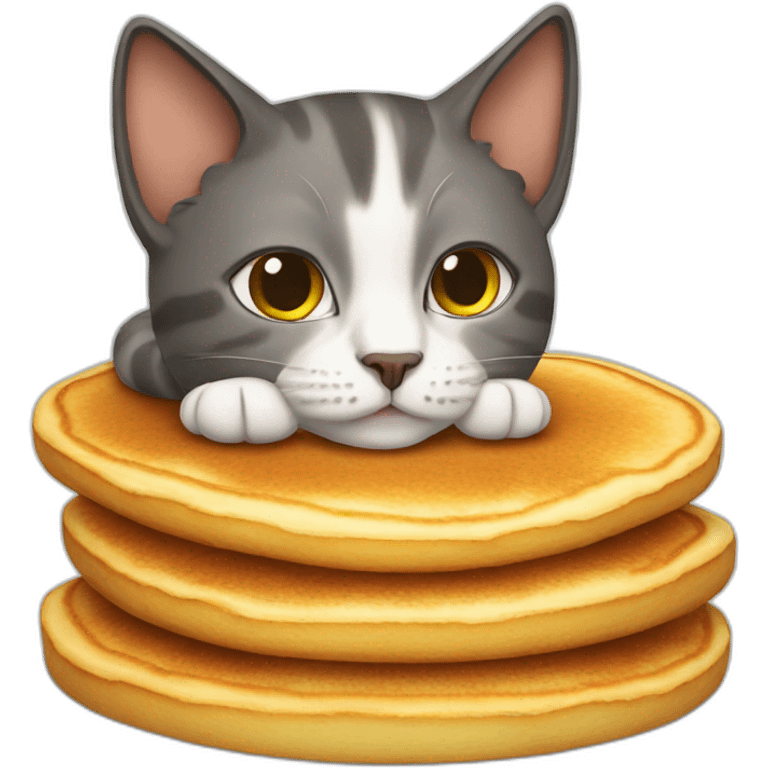 cat-on-pancake emoji