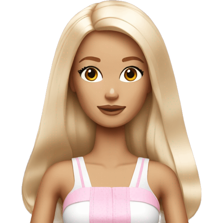 White Barbie ginger emoji