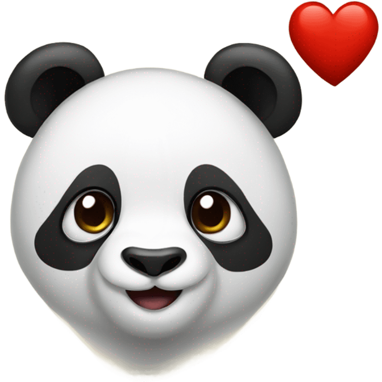 Panda with a Heart emoji