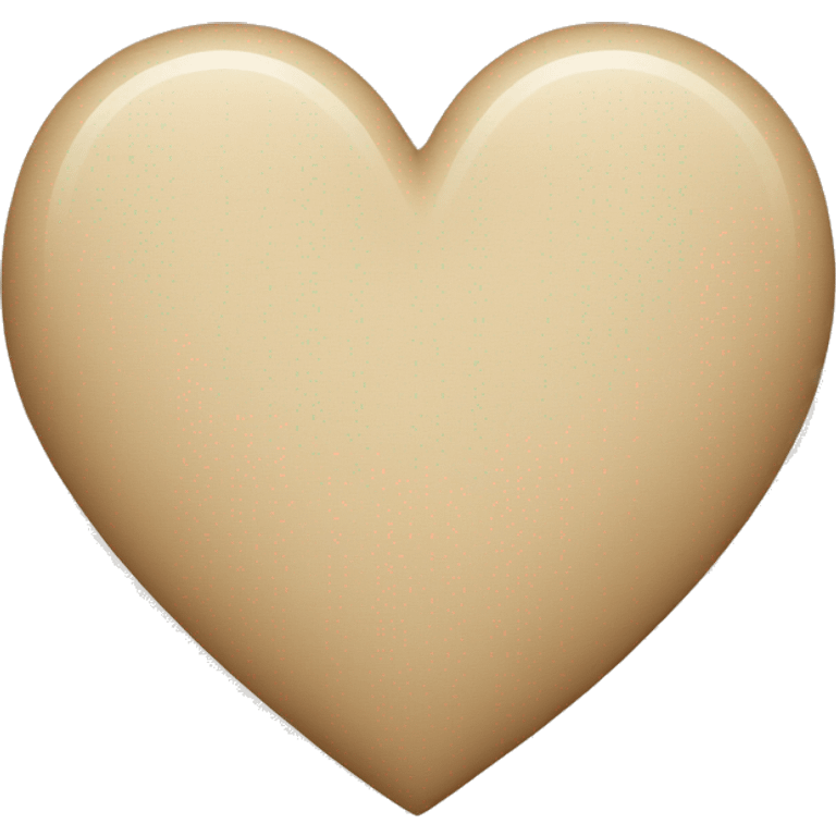 beige heart emoji