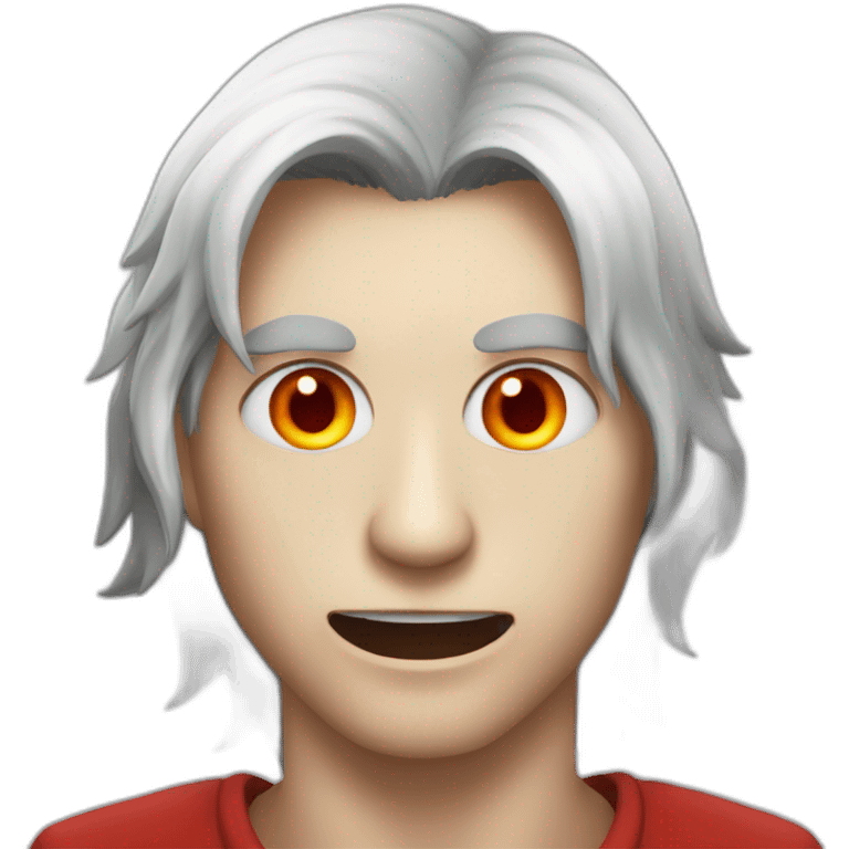 Demon terrifiant au yeux rouge emoji