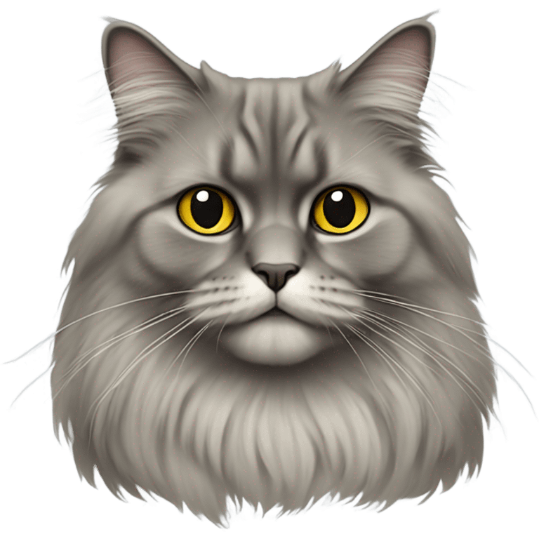 British longhair cat wearing T-shirt  emoji