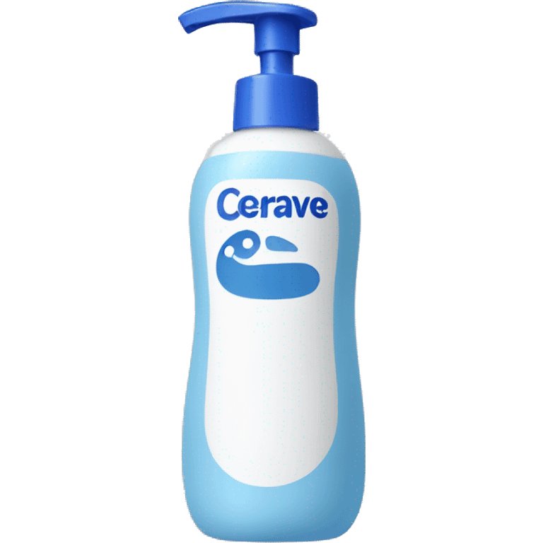 cerave washing foam bottle emoji