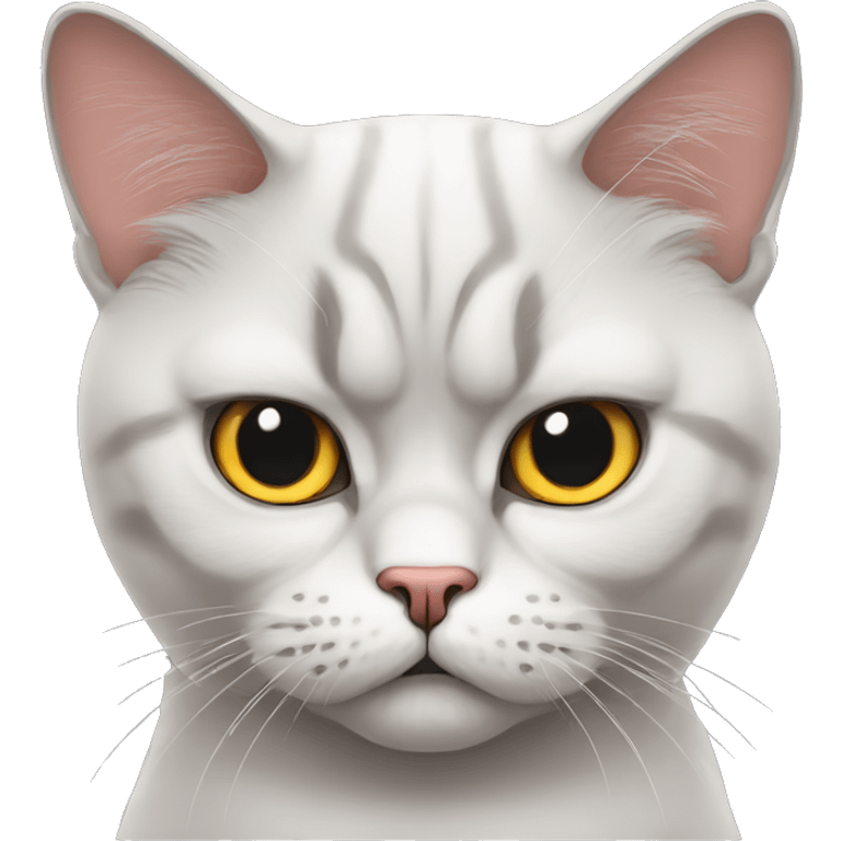 angry Pouting British Cat emoji