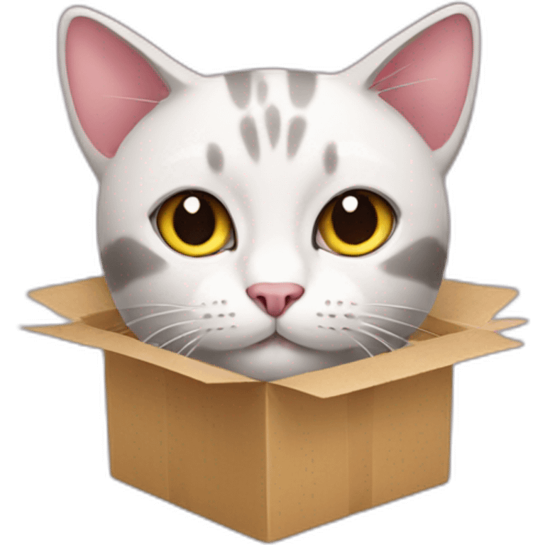 cat from gift box emoji