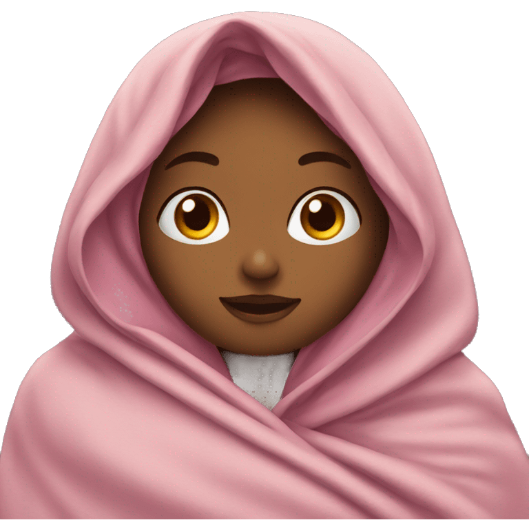 Girl wrapped in blanket  emoji