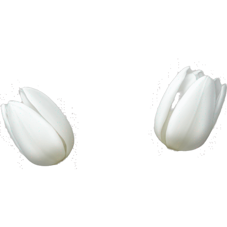 white tulips emoji