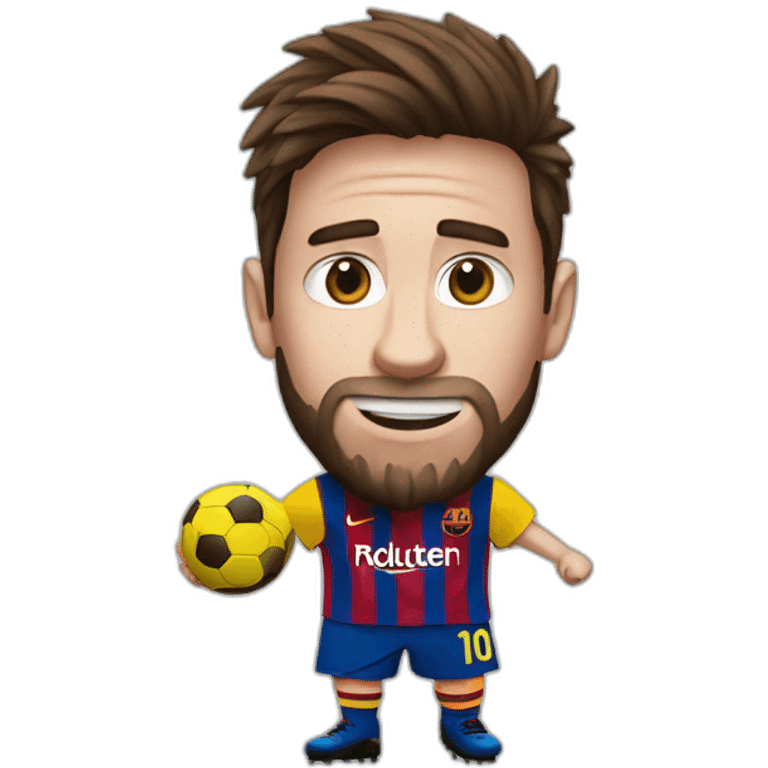 Lionnel Messi play football emoji