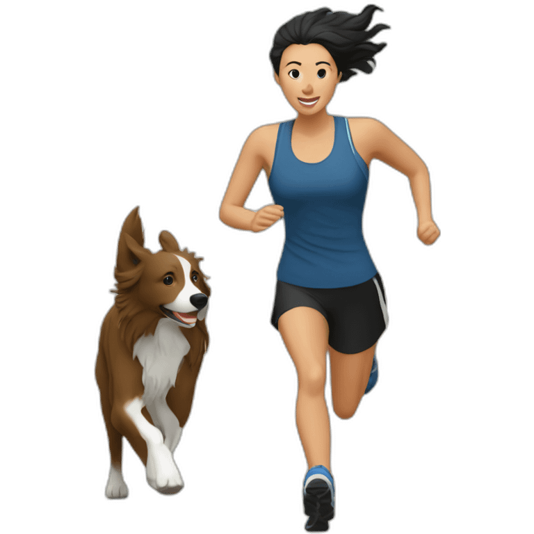 Woman-runner-together-with-border-collie-running-canicross emoji