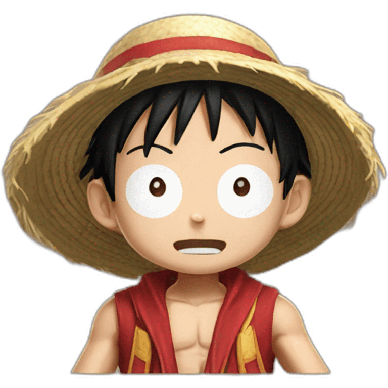 Luffy with gear 5 emoji