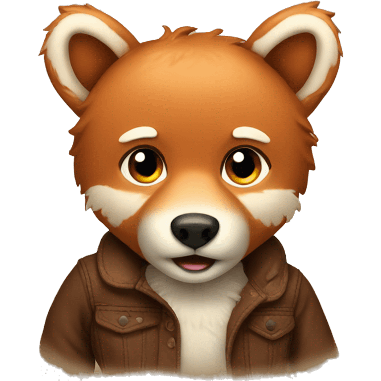 teddy bear with fox emoji