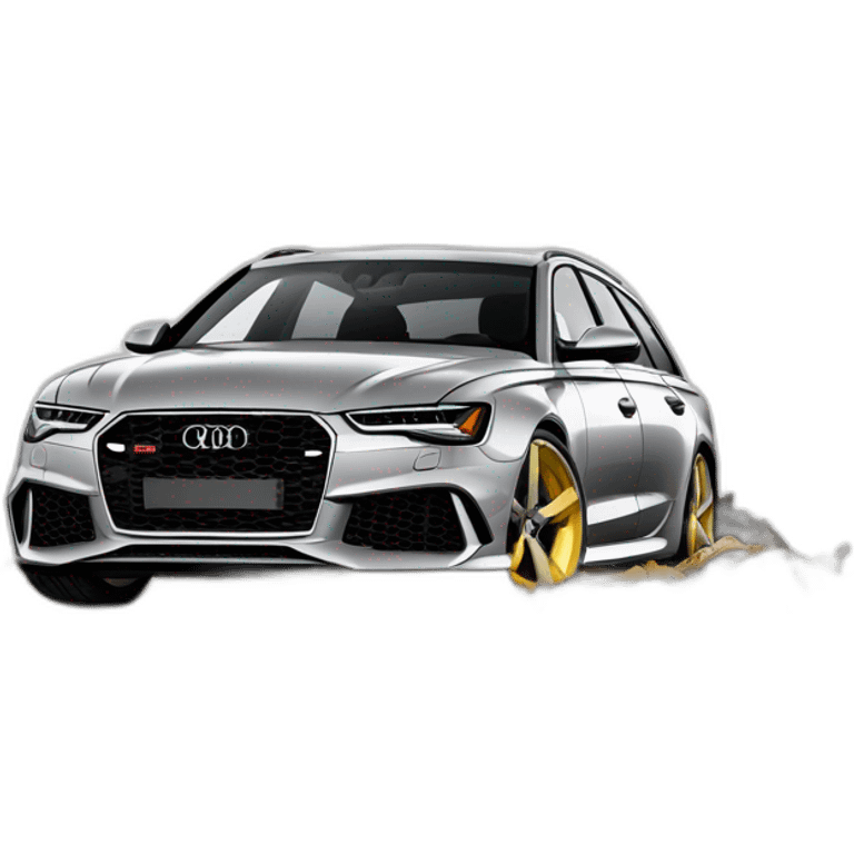 Audi RS6 300kmh Crash in the wall emoji