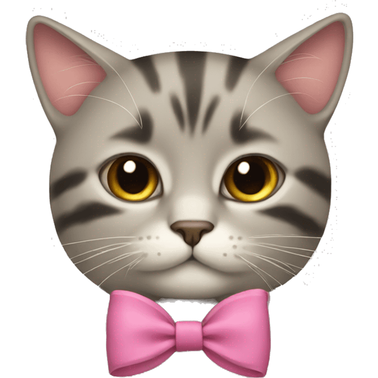 Cat with bow emoji