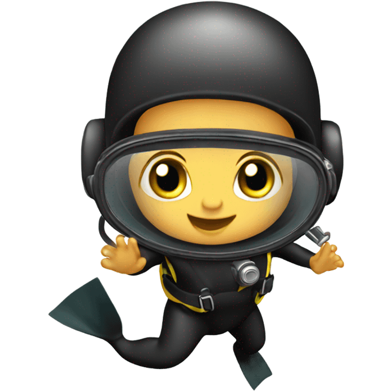 Baby scuba diving emoji