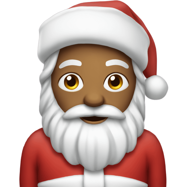 Santa wearing a tutu emoji