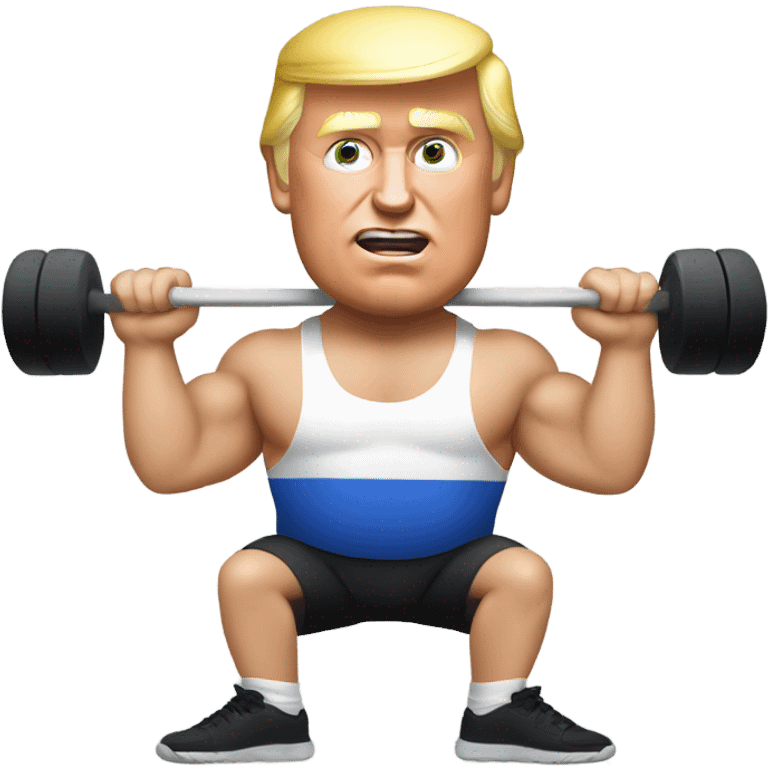 Trump working out with Vladimir Putin  emoji