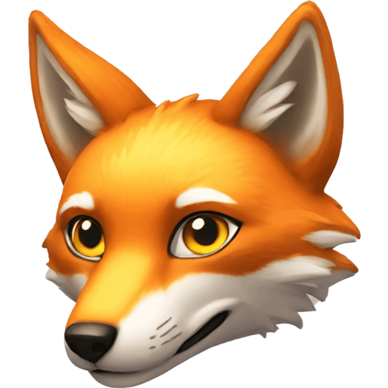 Glowing fox emoji