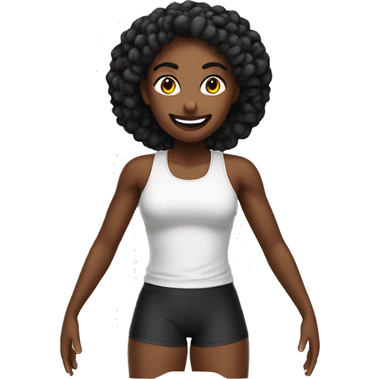 give me a black-gym-short for women emoji emoji