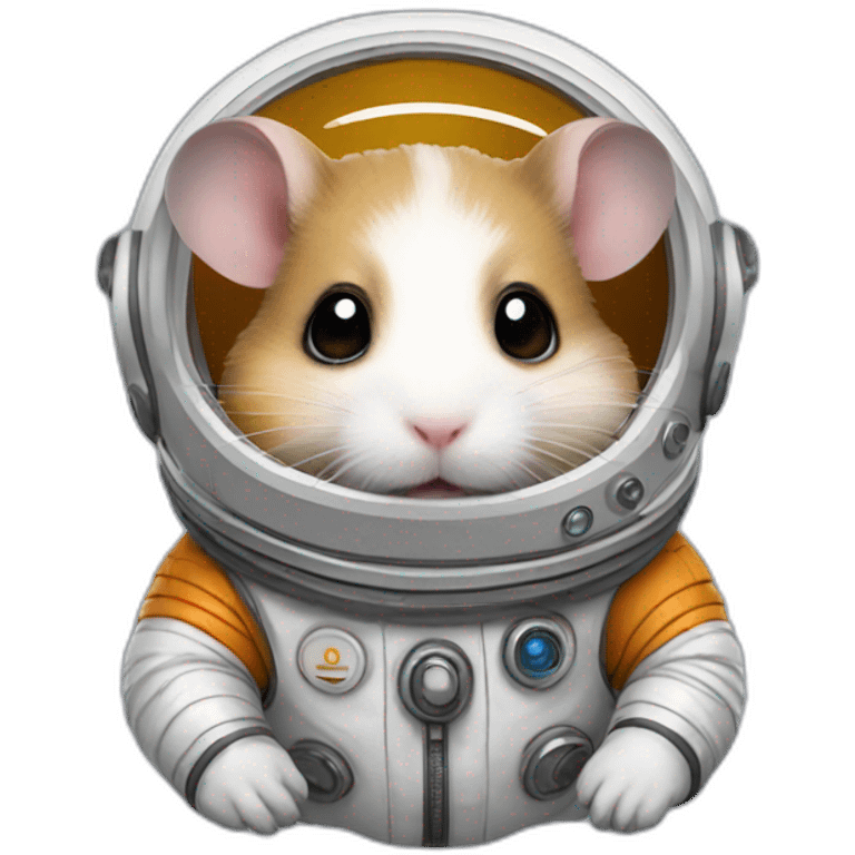 Hamster in a spacesuit emoji