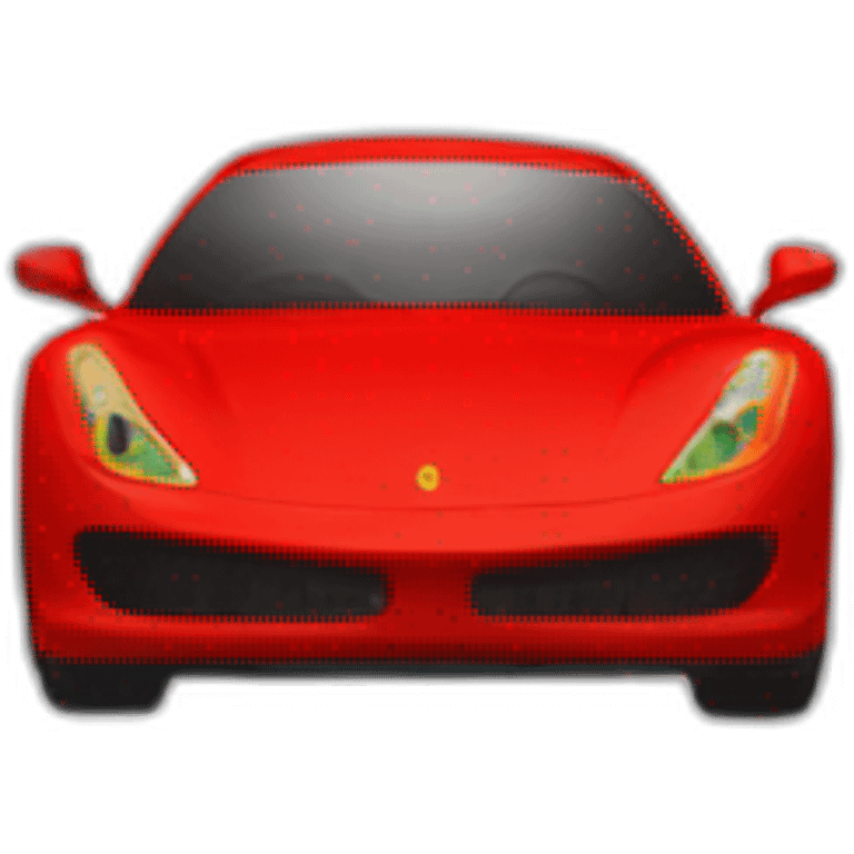 Ferari de côté rouge emoji