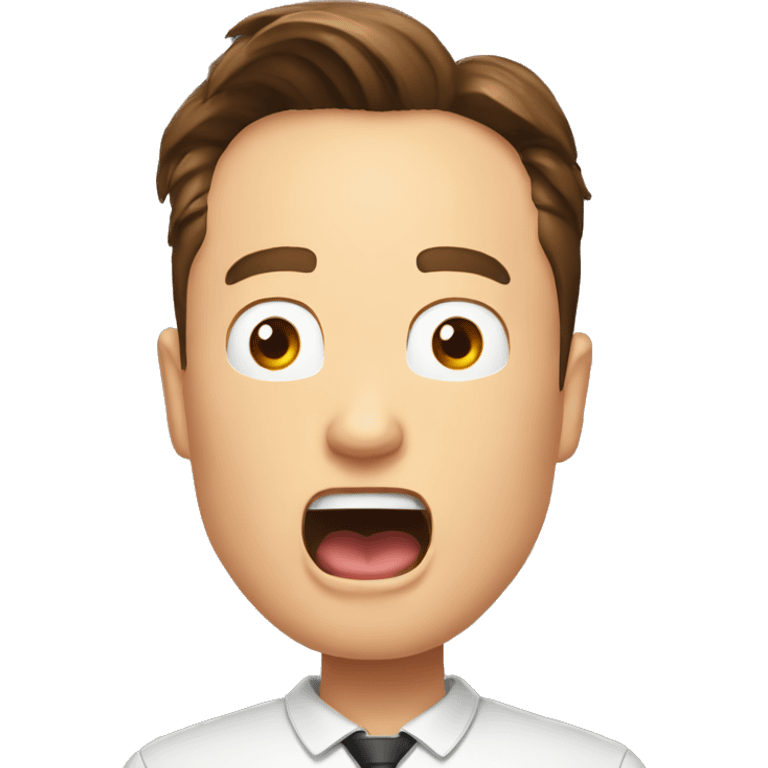 Elon Musk yelling emoji