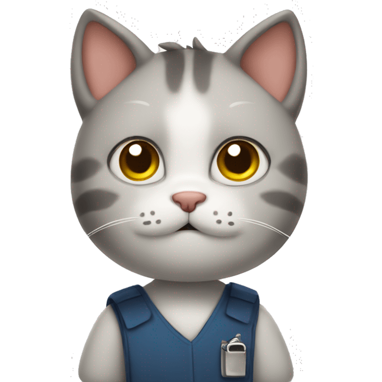 cute cat student emoji