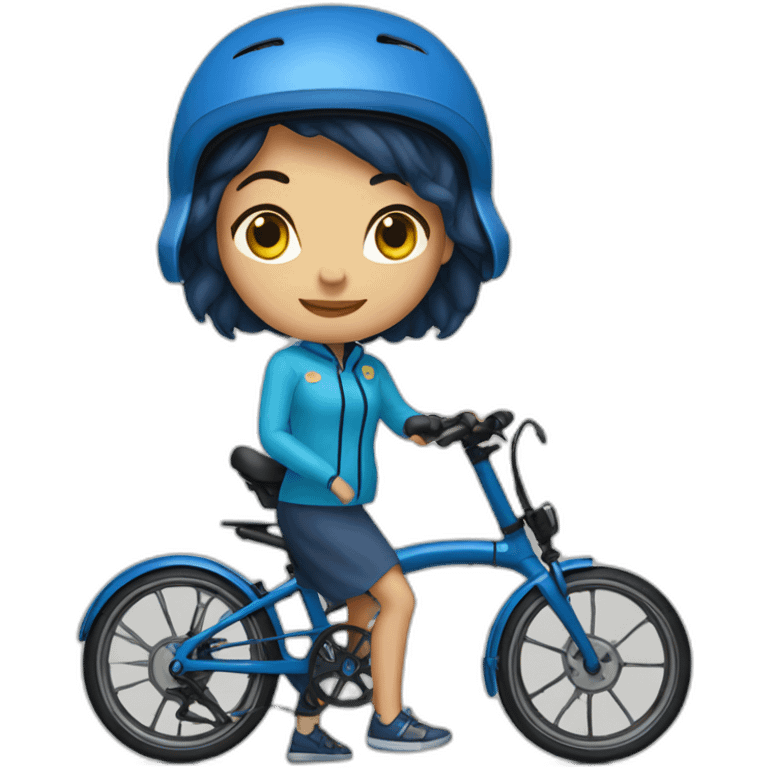 brompton blue girl emoji