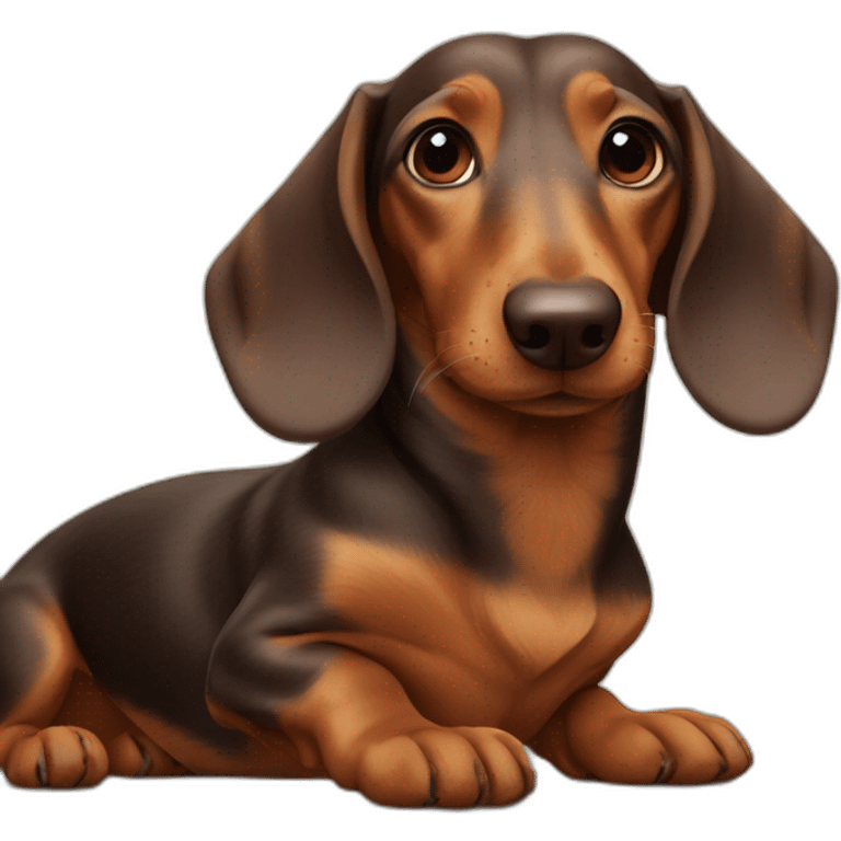 love between dachshunds emoji