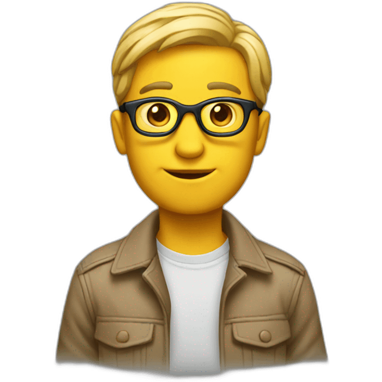 cool and smart person emoji