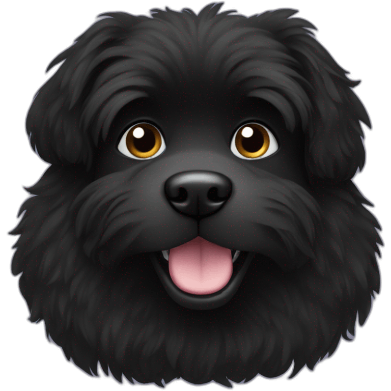 black furry dog emoji