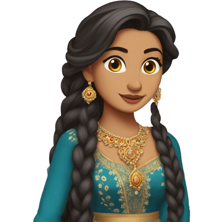 Rapunzel but Desi  emoji