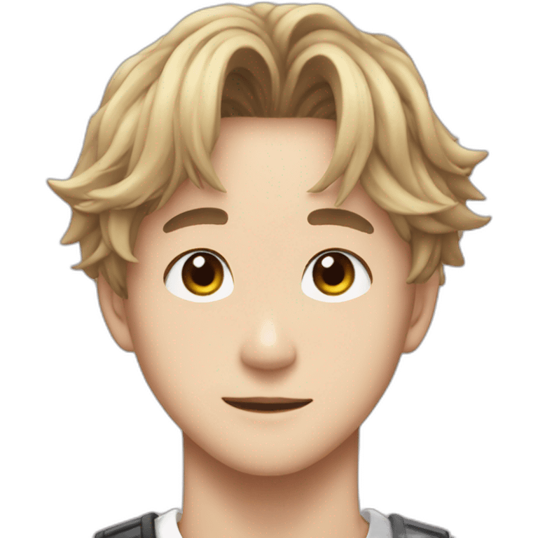 Lee Know from stray kids emoji