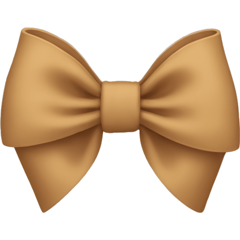 Tan bow  emoji