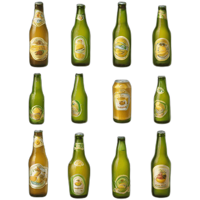 botellas cervezas emoji