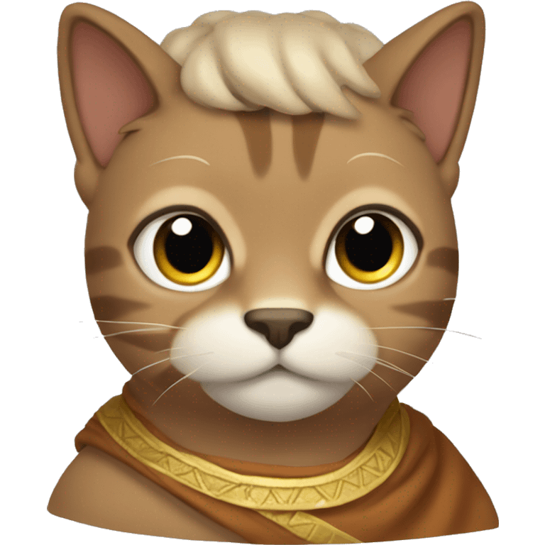 brown-cat-in-a-toga emoji